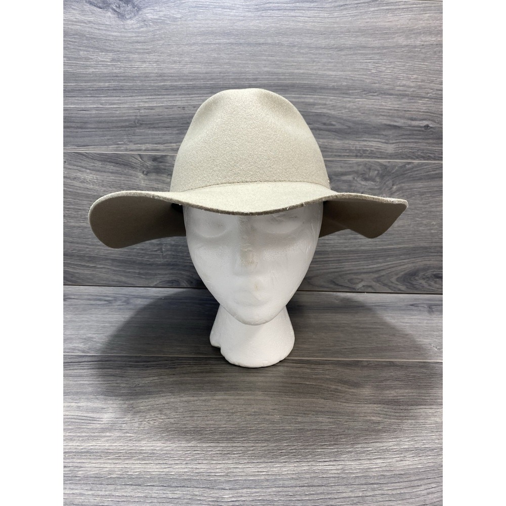 Rag And Bone City Fedora Women's Cream Wool Hat Small